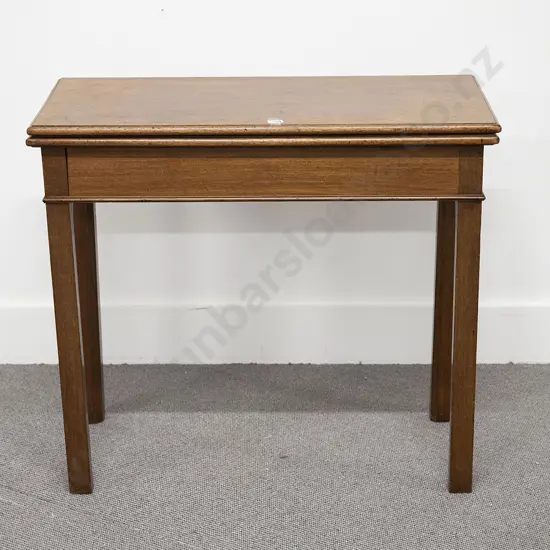 Geo III Mahogany Foldover Tea Table
