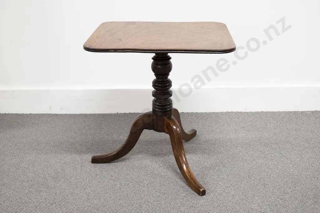 Regency Mahogany Snap Top Wine Table Image 1++