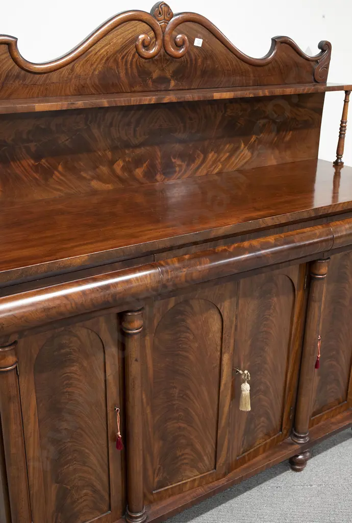 Wm IV Mahogany 4 Door Sideboard Image 1++