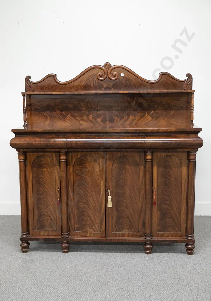 Wm IV Mahogany 4 Door Sideboard Image 1++