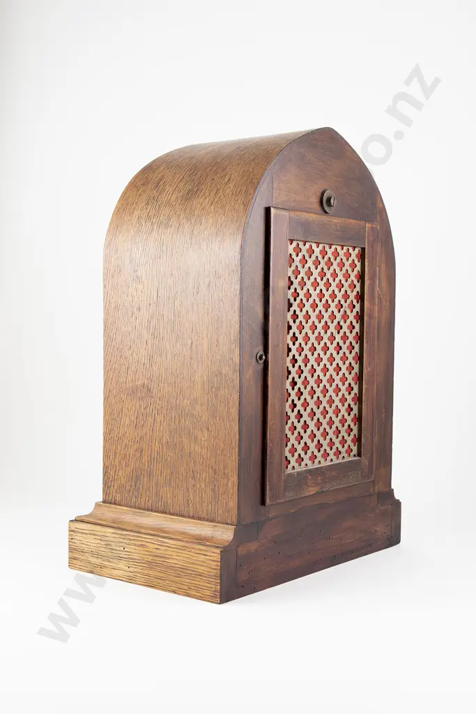 Edw Mahogany Sheraton Revival Bracket Clock Image 1++