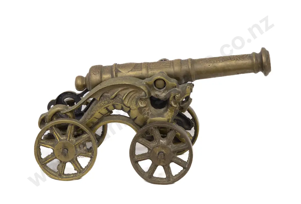 Cast Brass Model Cannon Image 1++