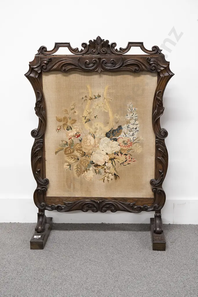Vict Rosewood Firescreen Image 1++