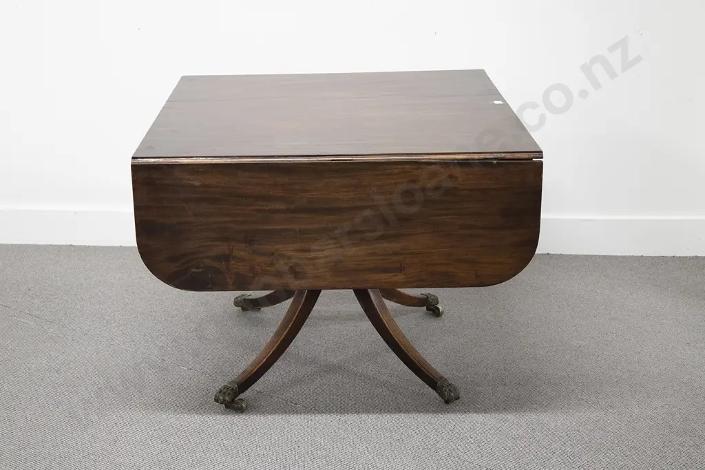 Regency Mahogany Sofa Table Image 1++