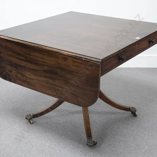 Regency Mahogany Sofa Table