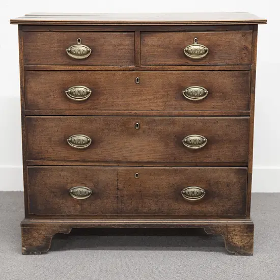 Geo III Oak Flat Front Chest