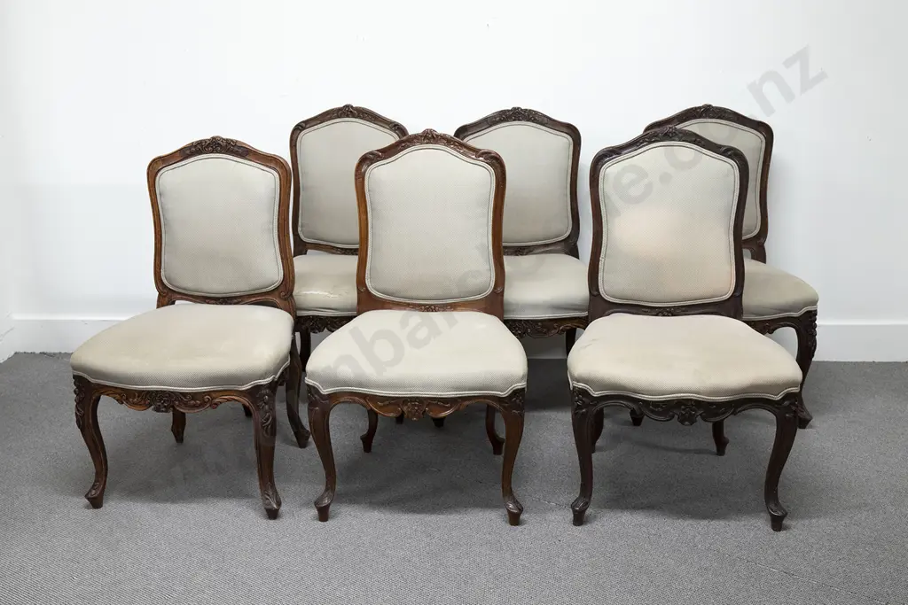 Late C19th French Oak Pull Out Dining Table & 6 Chairs Image 1++