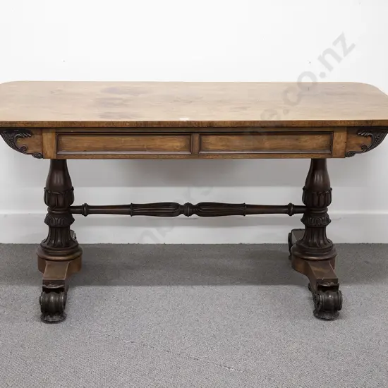 Wm IV Rosewood Library or Centre Table