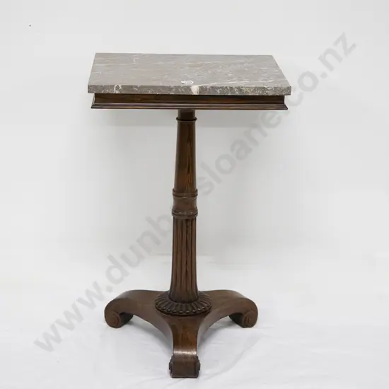 An Elegant C19th Marble Top Rosewood Occasional Table