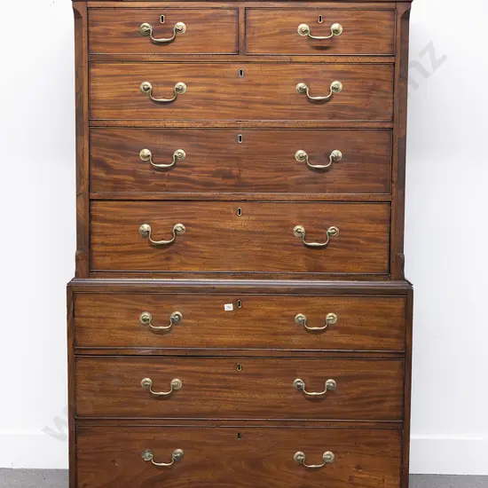 Geo III Mahogany Chest On Chest