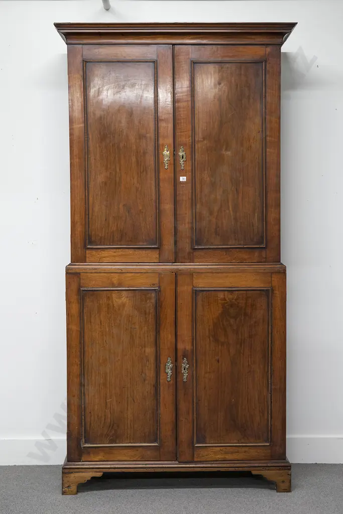 Geo III Mahogany 4 Door Book Cabinet Image 1++