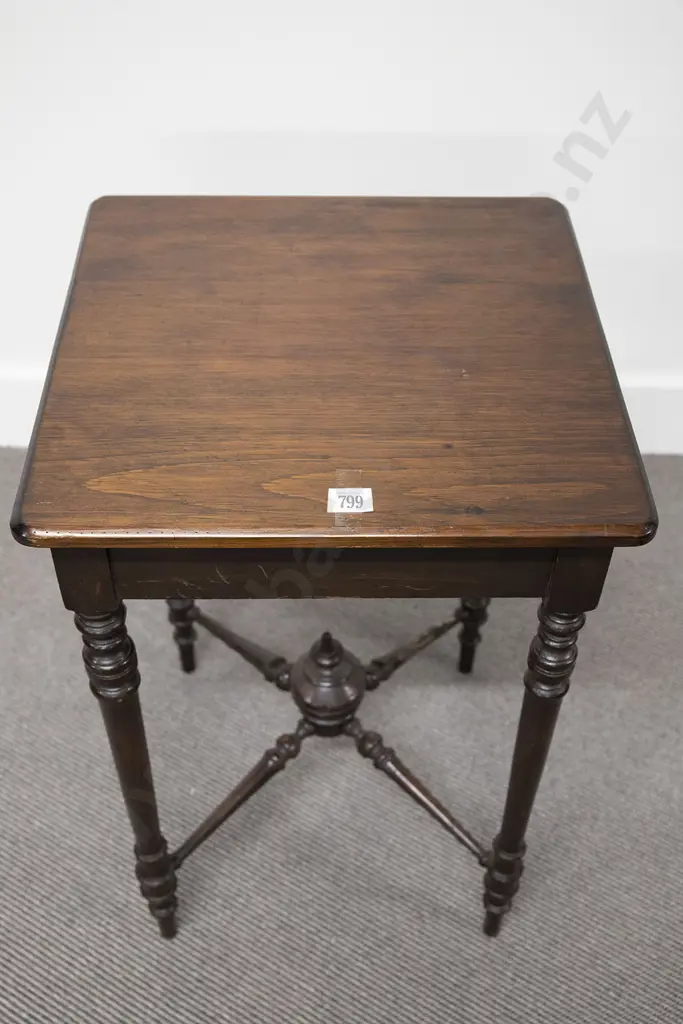 Late Vict Square Top Jardiniere Table Image 1++