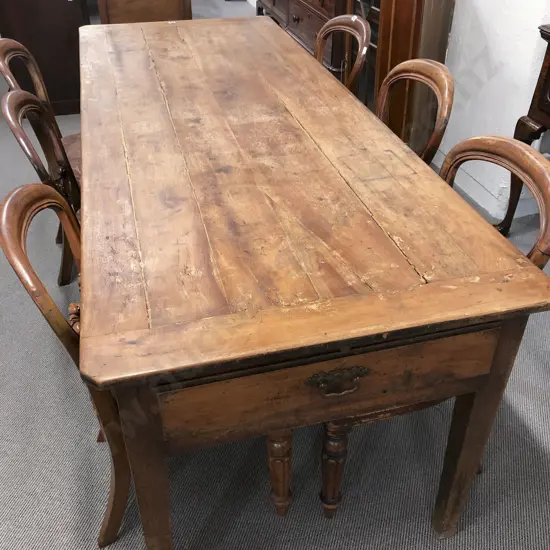 C19th French Fruitwood Farmhouse Table
