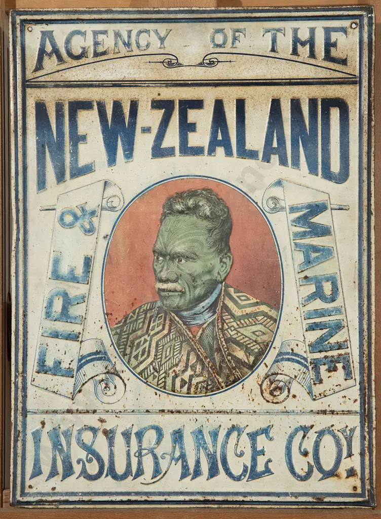 Mid/Late C19th New Zealand Insurance Co Enamel Sign Image 1++