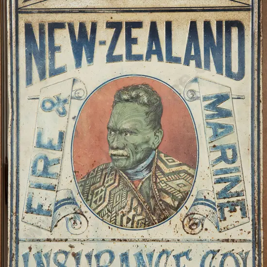 Mid/Late C19th New Zealand Insurance Co Enamel Sign