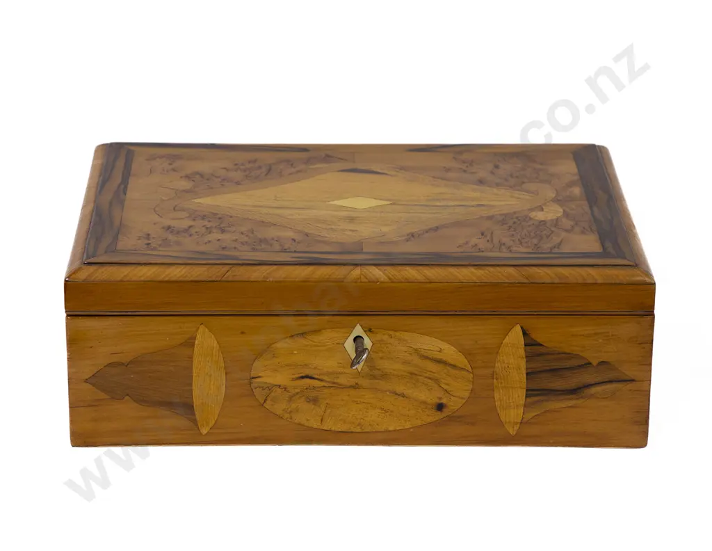 C19th NZ Specimen Wood Work Box Image 1++