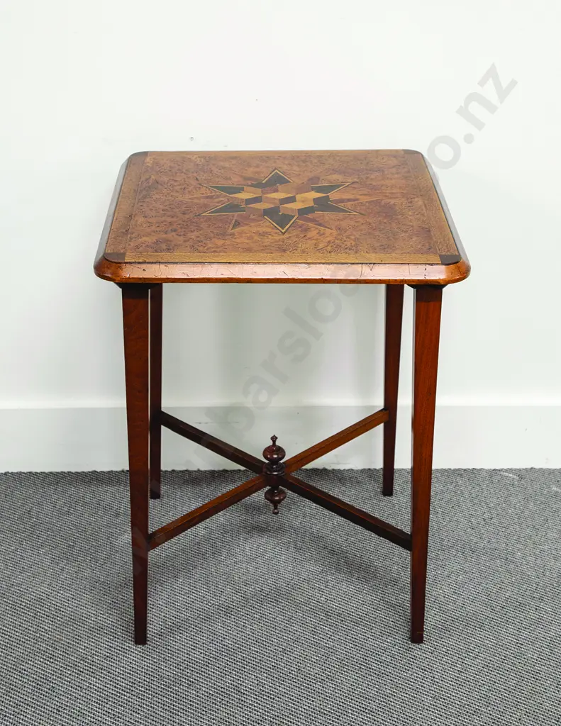 Late C19th NZ Specimen Woods Table By W H Jewell Christchurch Image 1++