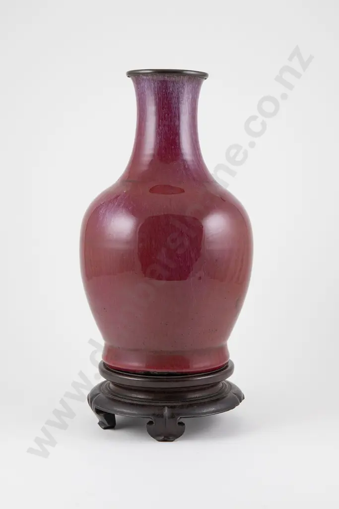 Qing Dynasty Lang Yao Red Glazed Vase Image 1++