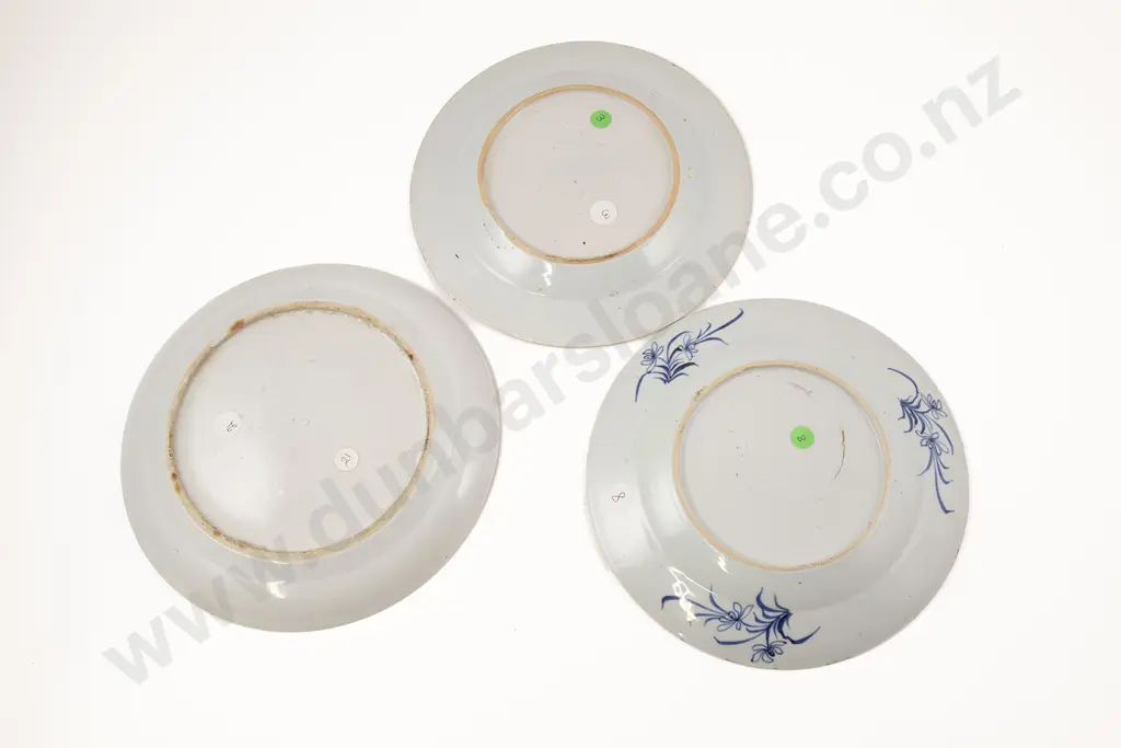 Three Chinese 19th Century Export Ware Plates Image 1++