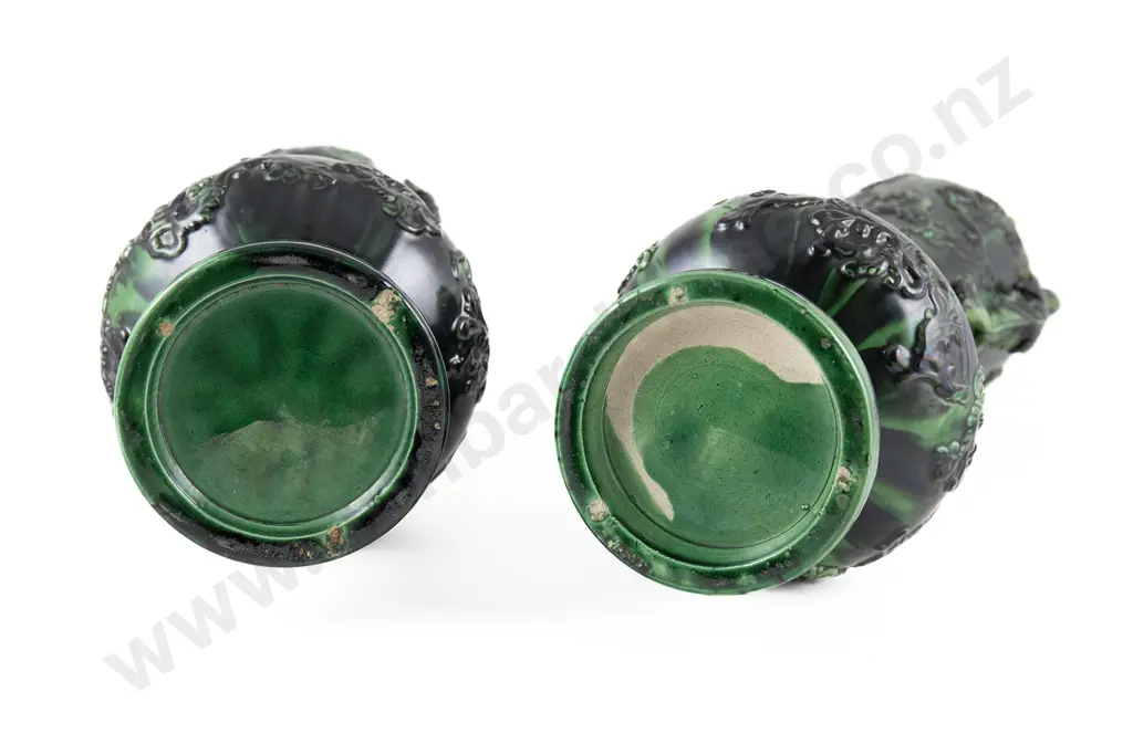 Pair of Japanese Awaji Vases Image 1++