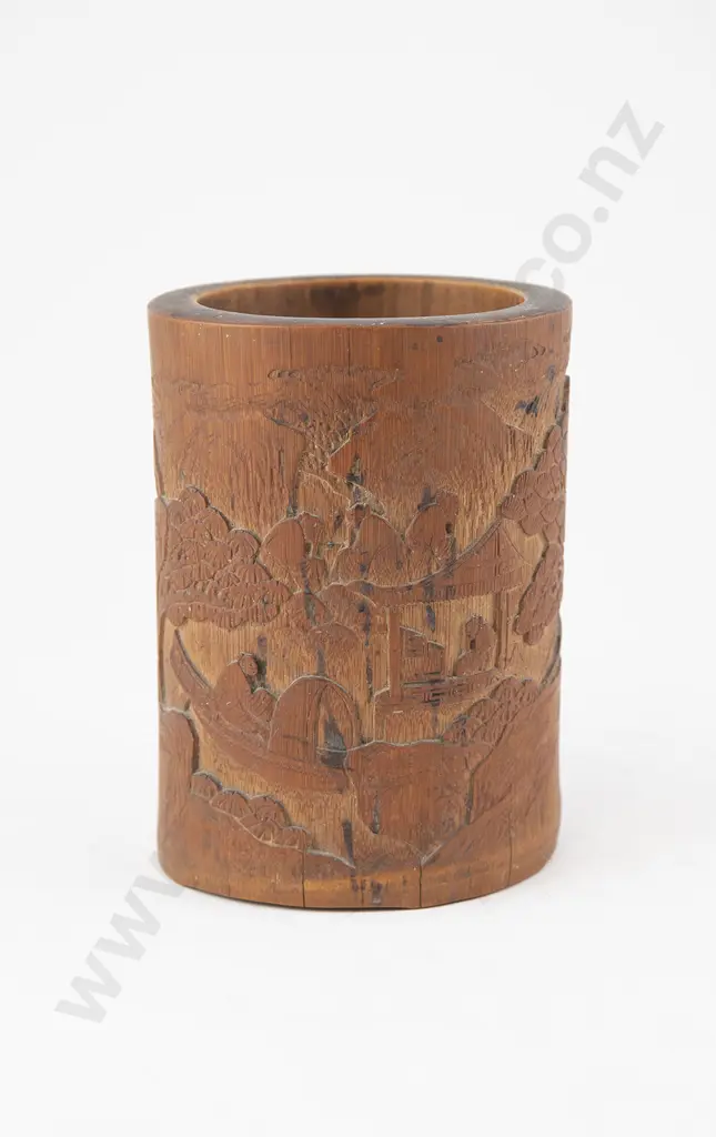 Chinese Bamboo Brush Pot Image 1++