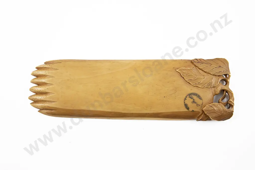 19th Century Carved Chinese Ivory Panel Image 1++