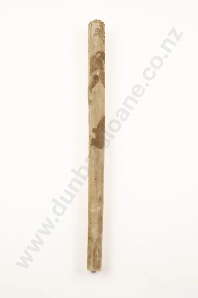 Japanese Meiji Period Ivory Arm Rest Image 1++