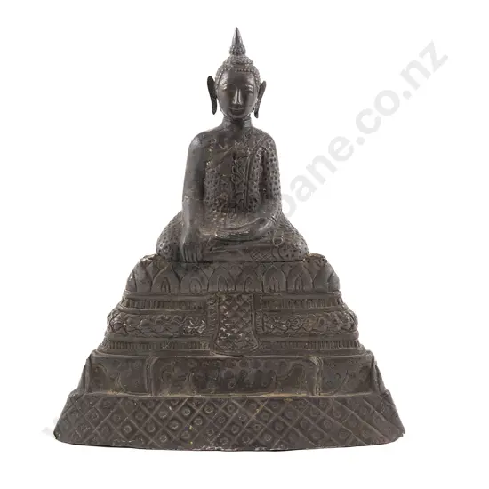 19th Century Silver Thai Buddha Figure