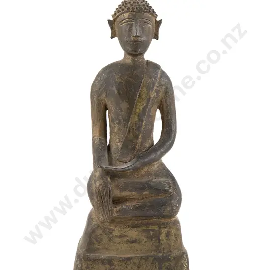 19th Century Bronze Laotian Buddha
