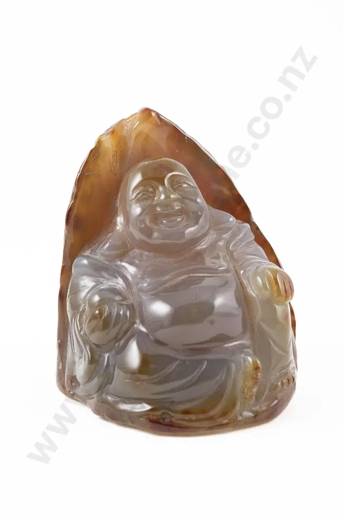 Carved Agate Buddah Image 1++