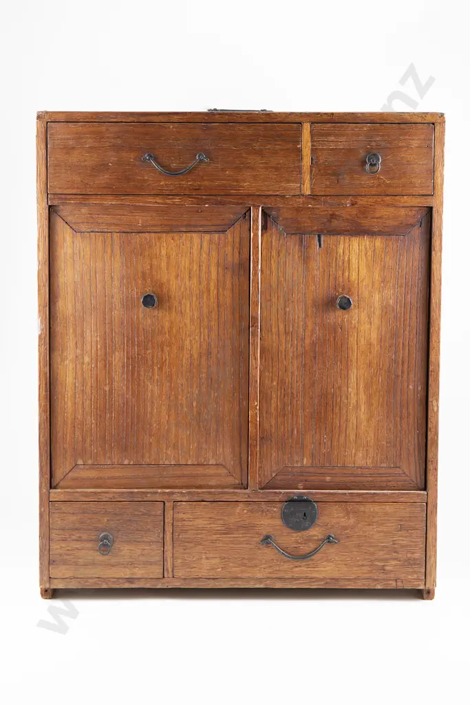 Japanese Meiji Period Elm Ko-Dansu Image 1++