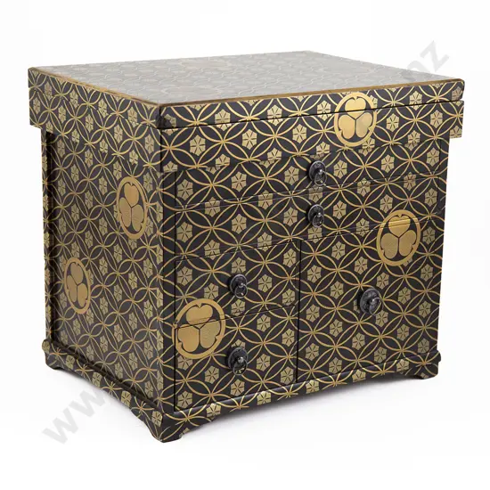 Japanese Meiji Period Lacquer Casket