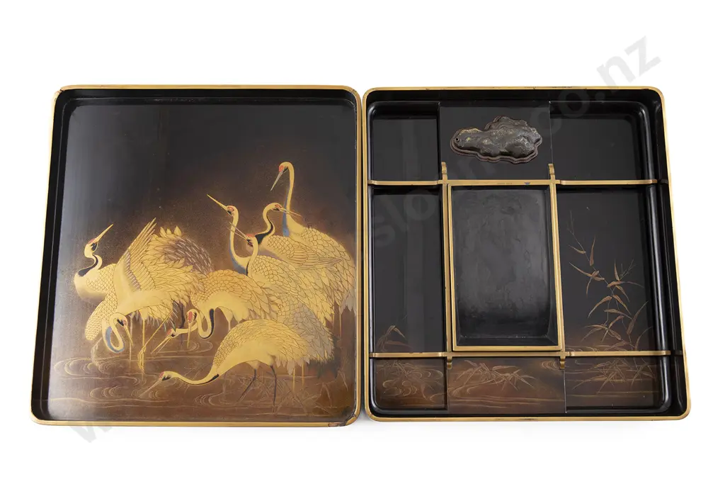 Fine Japanese Edo Period Suzuribako (Writing Box) by Shaomoi Masanari Image 1++