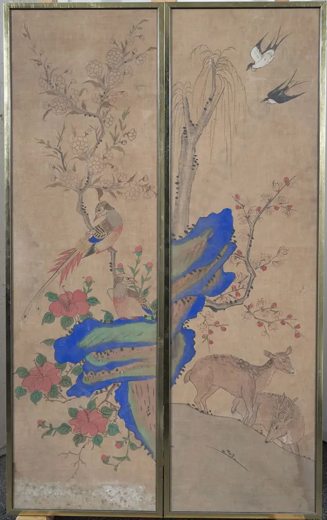 A Pair of Korean Paintings Image 1++