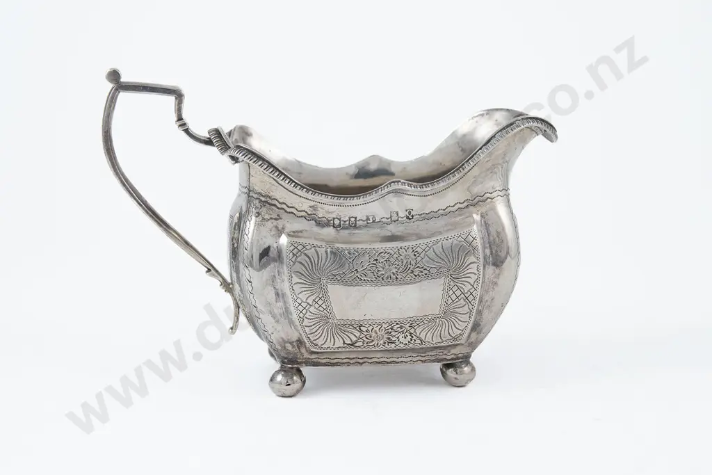 Geo III Irish S/S Cream Jug Image 1++