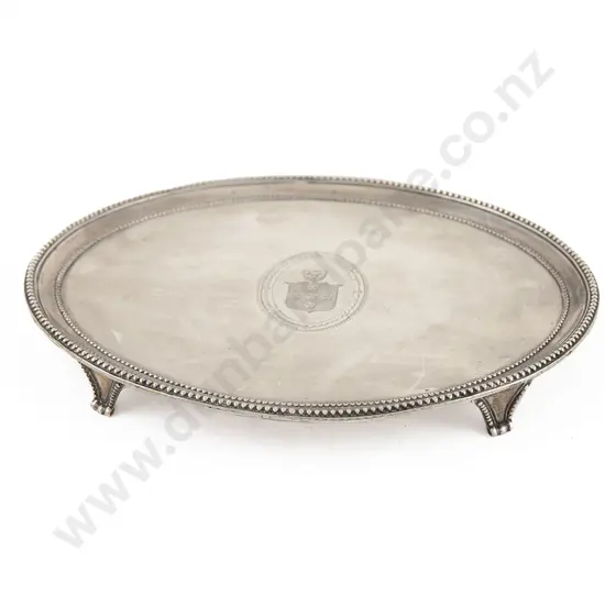 An Elegant Geo III S/S Oval Salver