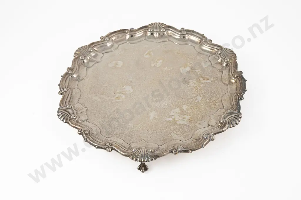 Geo V S/S Circular Salver Image 1++