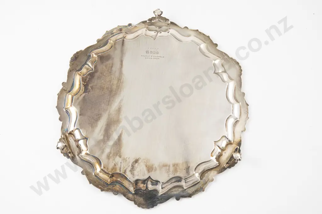 Geo V S/S Circular Salver Image 1++
