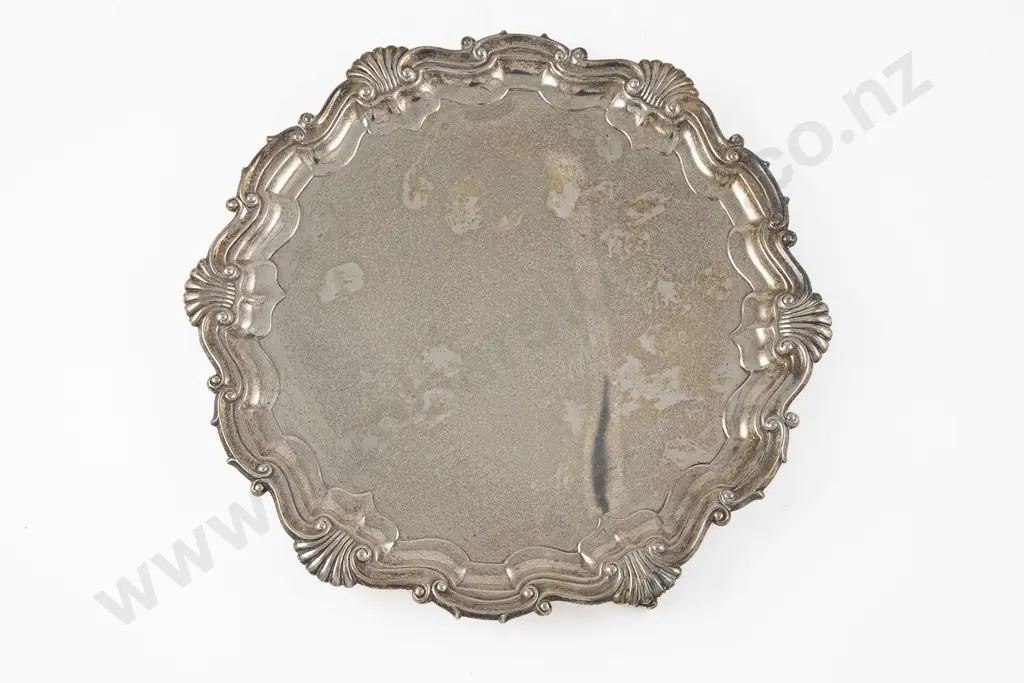 Geo V S/S Circular Salver Image 1++