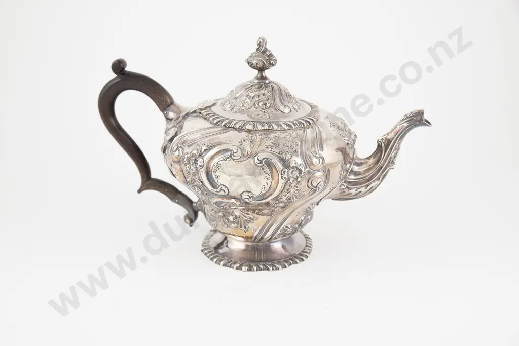 Late Vict S/S Teapot Image 1++
