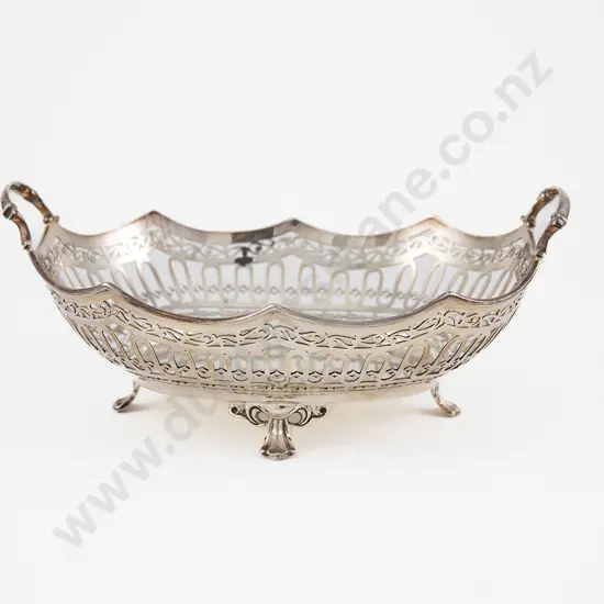 Geo V S/S Two Handled Table Basket