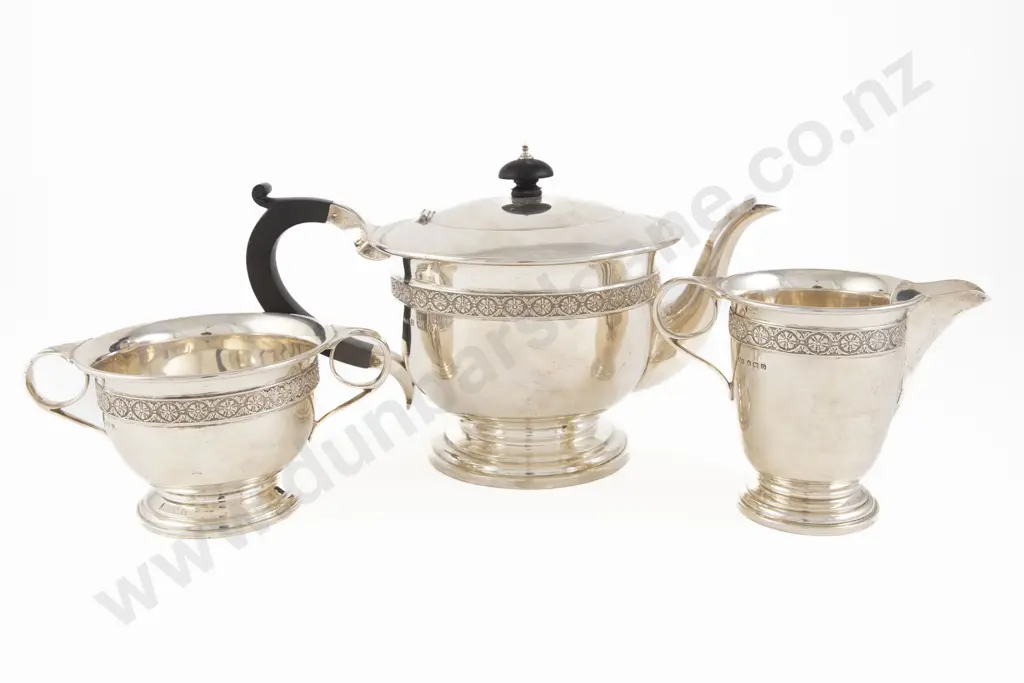 Geo V S/S 3 Piece Teaset Image 1++