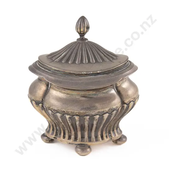 Edw VII S/S Tea Caddy