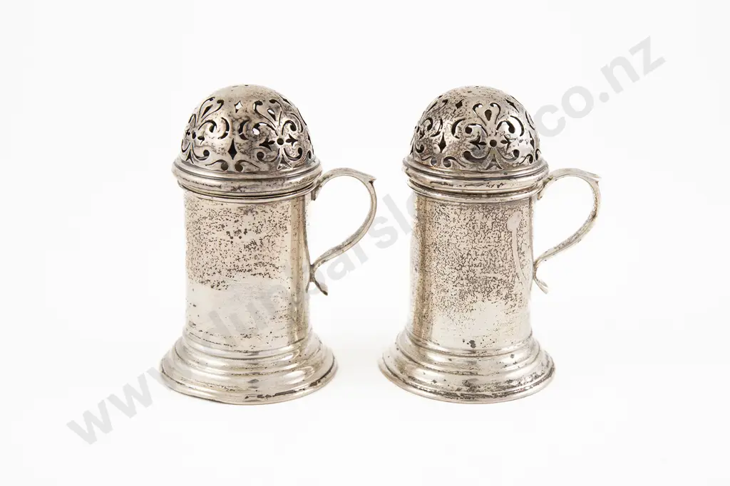 Pair Of Geo V S/S Sugar Caster By Mappin & Webb Image 1++