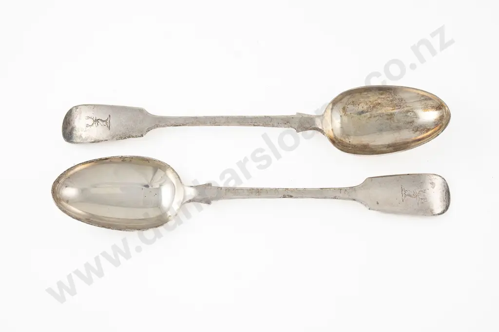 Pair Vict S/S Basting Spoons Image 1++
