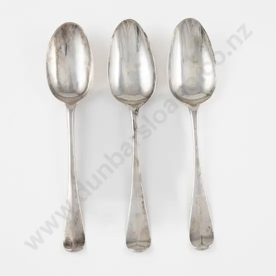 3 Various Geo II S/S Dessert Spoons
