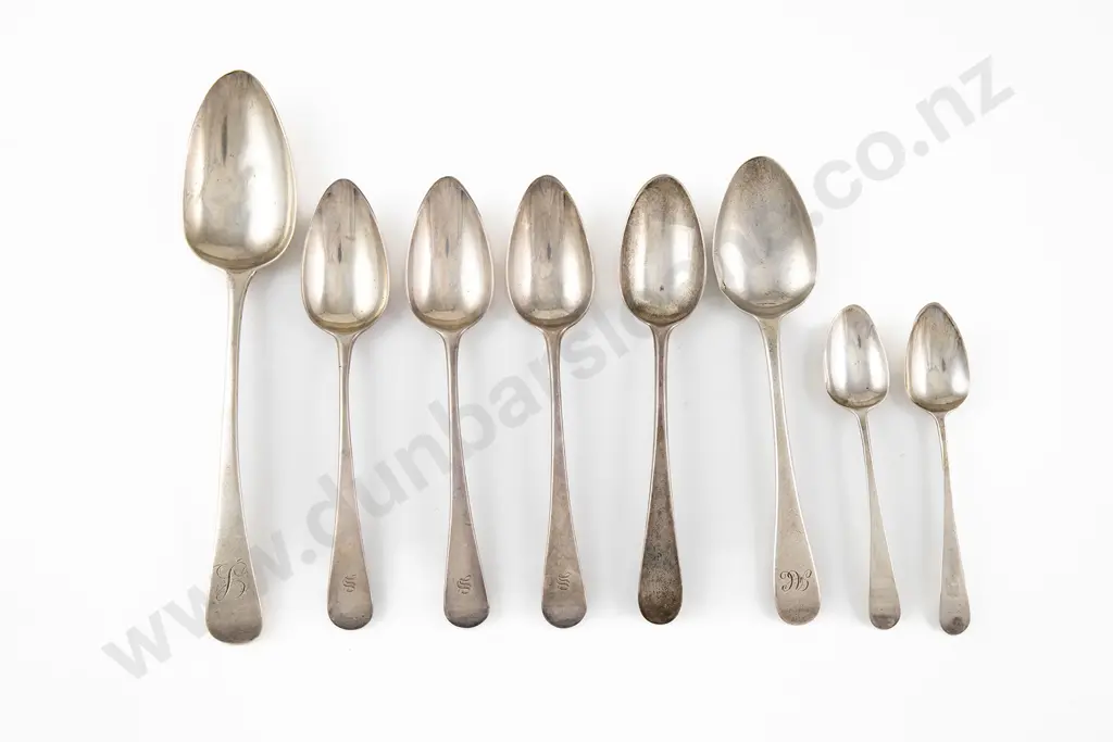 8 Various S/S Old English Pattern Spoons Image 1++