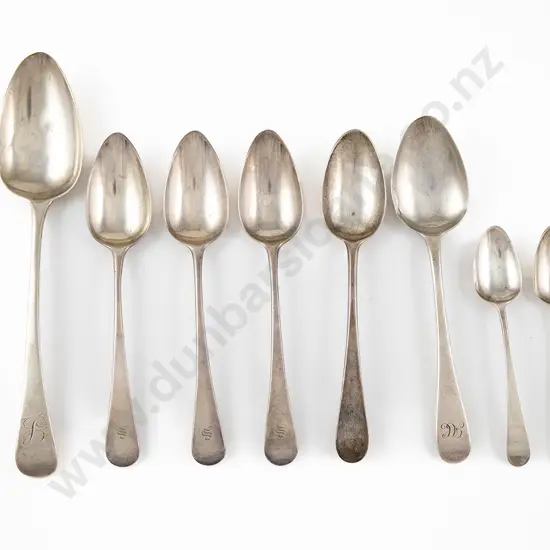 8 Various S/S Old English Pattern Spoons