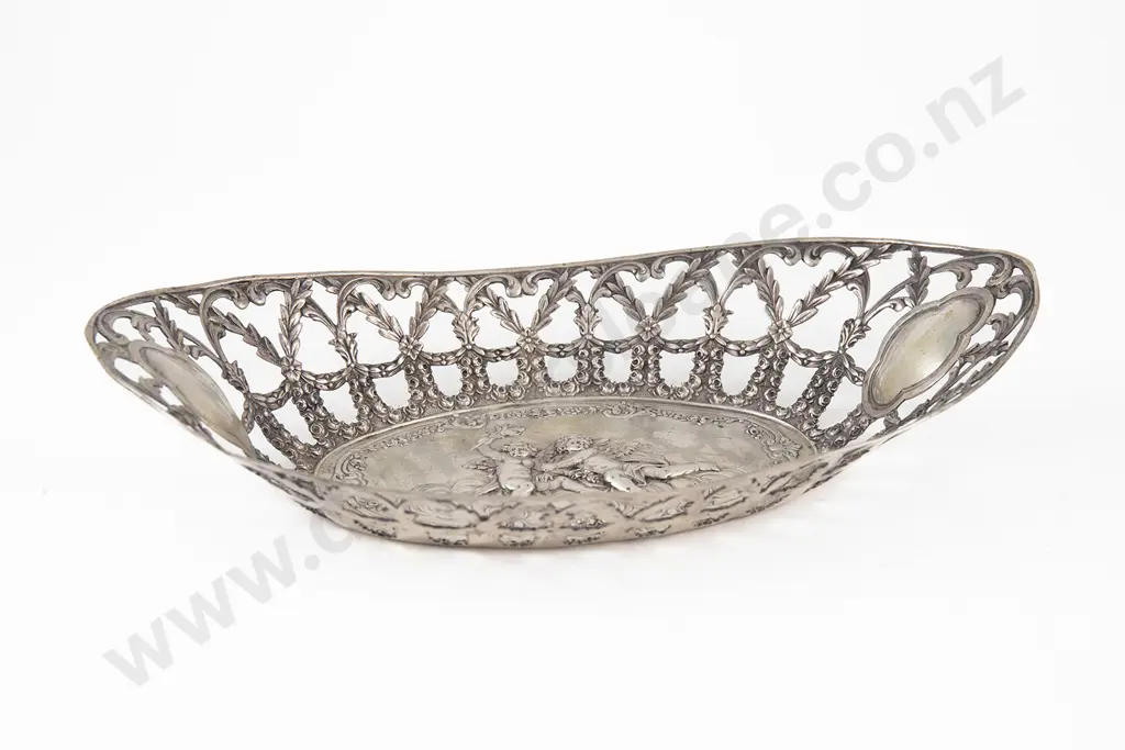 Ornate C19th European S/P Bread Basket Image 1++
