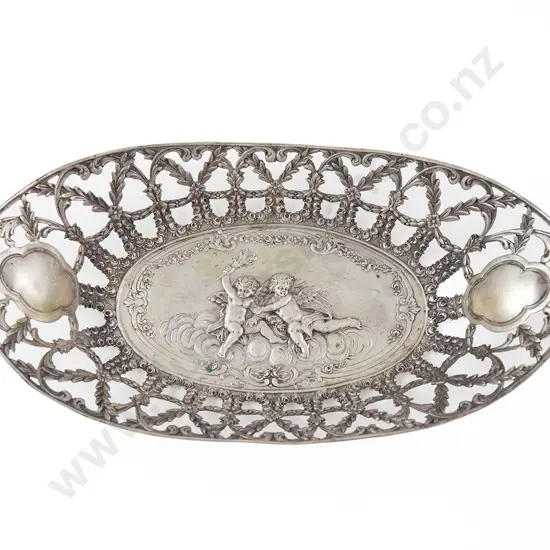 Ornate C19th European S/P Bread Basket